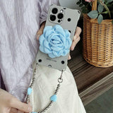 Blue Flower Dot Case