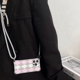 Pink Argyle Mood Case
