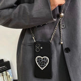 Leopard Black Heart Case