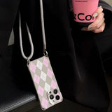 Pink Argyle Mood Case