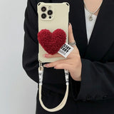 Red Knit Heart Case
