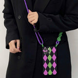 Pink and Green Argyle Case