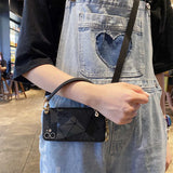 Leather Braid Card Holder Case