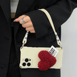 Red Knit Heart Case