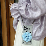 Blue Flower Dot Case