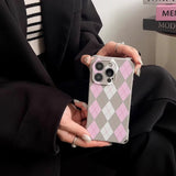 Pink Argyle Mood Case