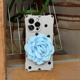 Blue Flower Dot Case