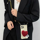 Red Knit Heart Case