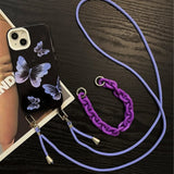 Neon Purple Butterfly Case
