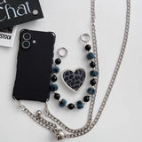 Leopard Black Heart Case