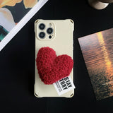 Red Knit Heart Case