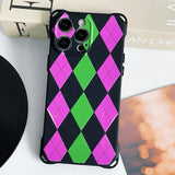 Pink and Green Argyle Case