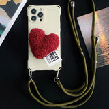 Red Knit Heart Case