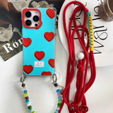 Blue Rose Heart Case
