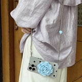 Blue Flower Dot Case