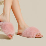 Rosy Fluff Slippers