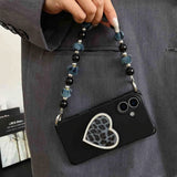 Leopard Black Heart Case