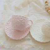 🌸 Blossom Relief Mugs – Elevate Everyday Moments with Soft Elegance
