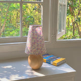 🌸 Liberty Bloom Wood Lamp – A Gentle Glow of Vintage Warmth