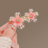Pink Blossom Floral Hairpin