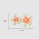 Pink Blossom Floral Hairpin