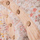 Soft Blossom Button Pillowcase
