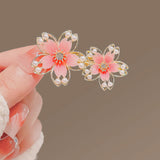 Pink Blossom Floral Hairpin