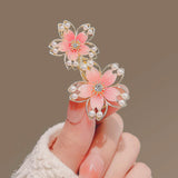 Pink Blossom Floral Hairpin