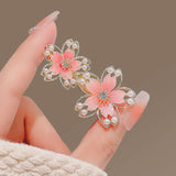 Pink Blossom Floral Hairpin