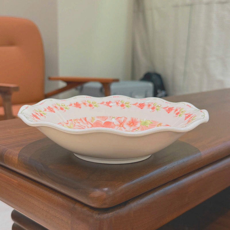 Rose Petal Bloom Serving Bowl