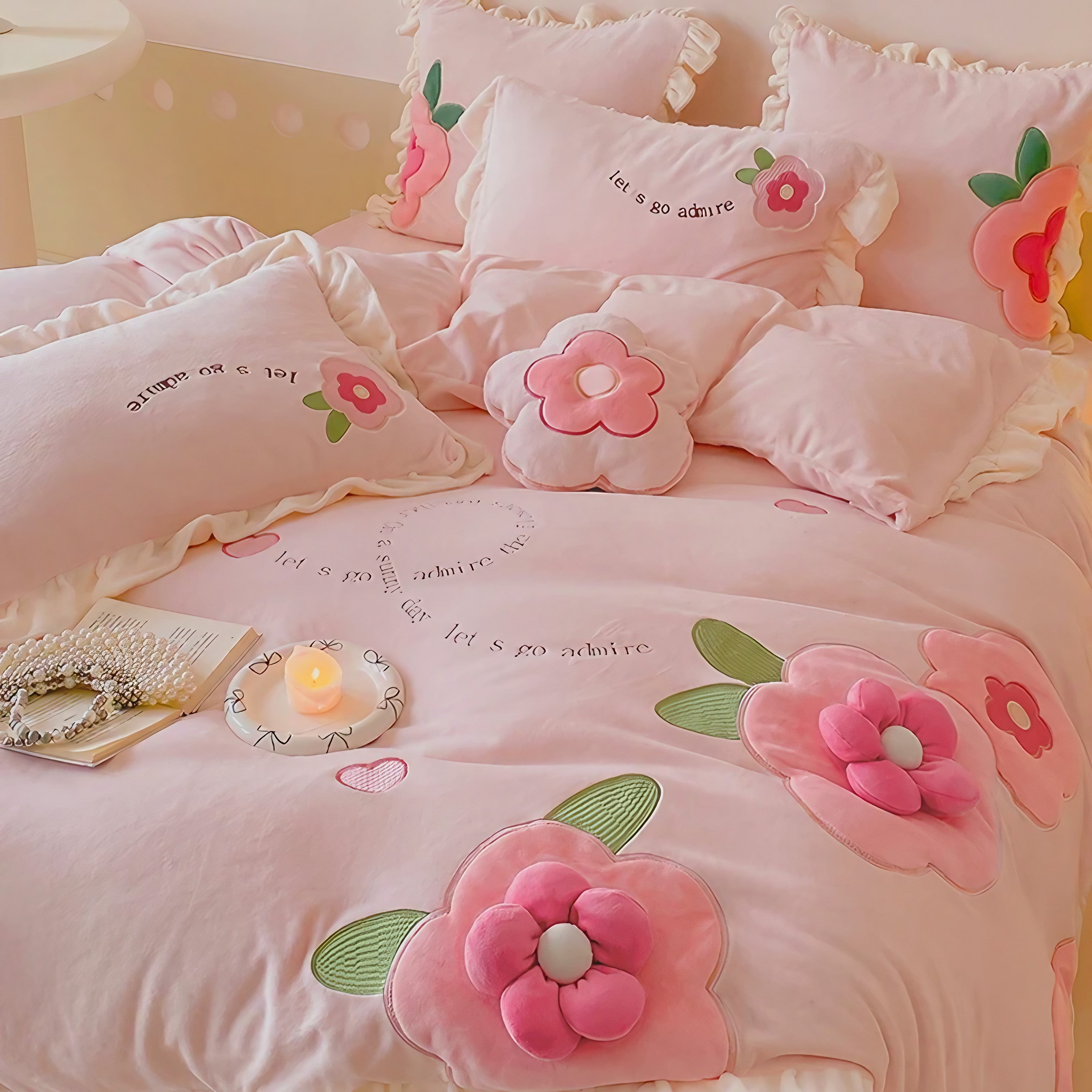 3D Blossom Bedding Set