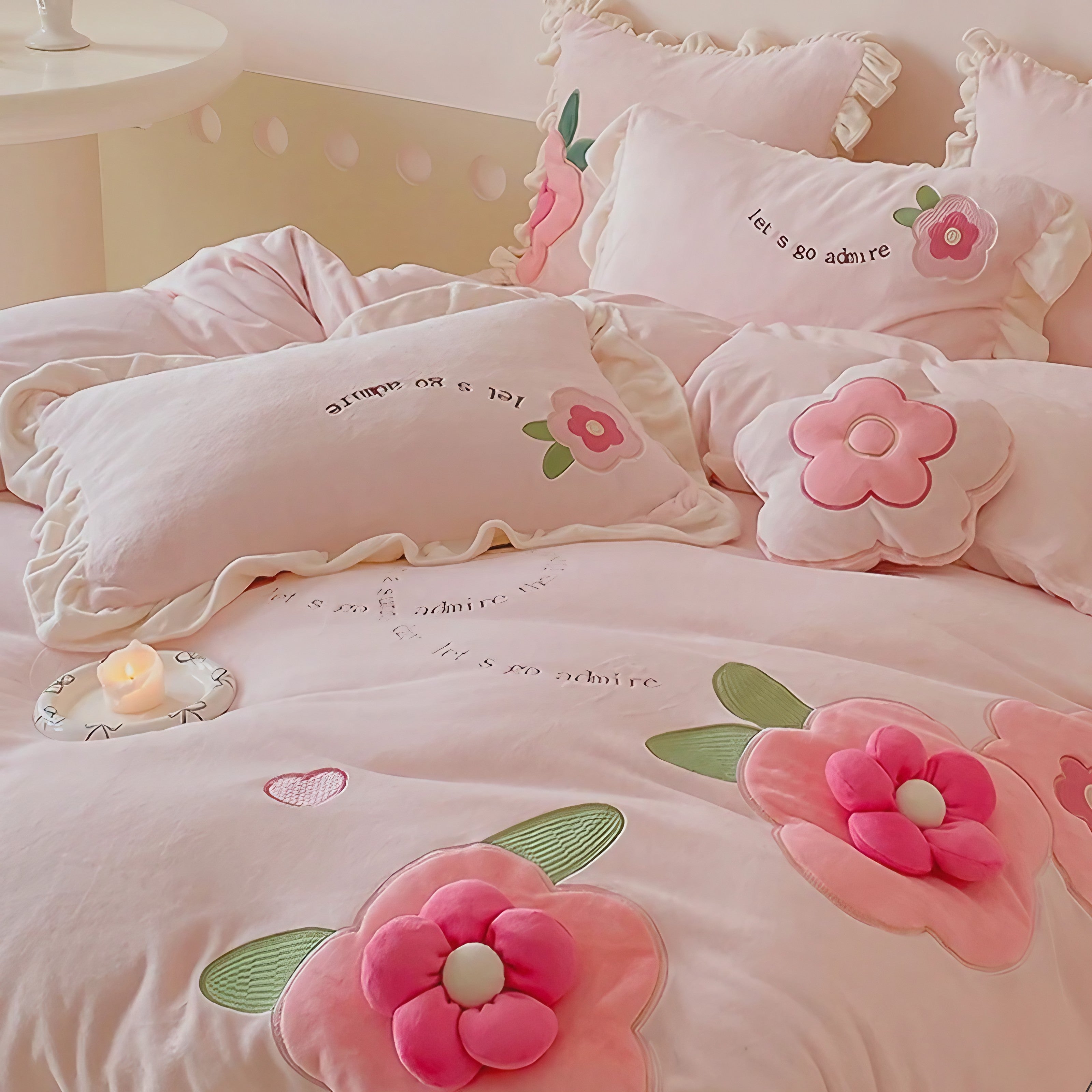 3D Blossom Bedding Set