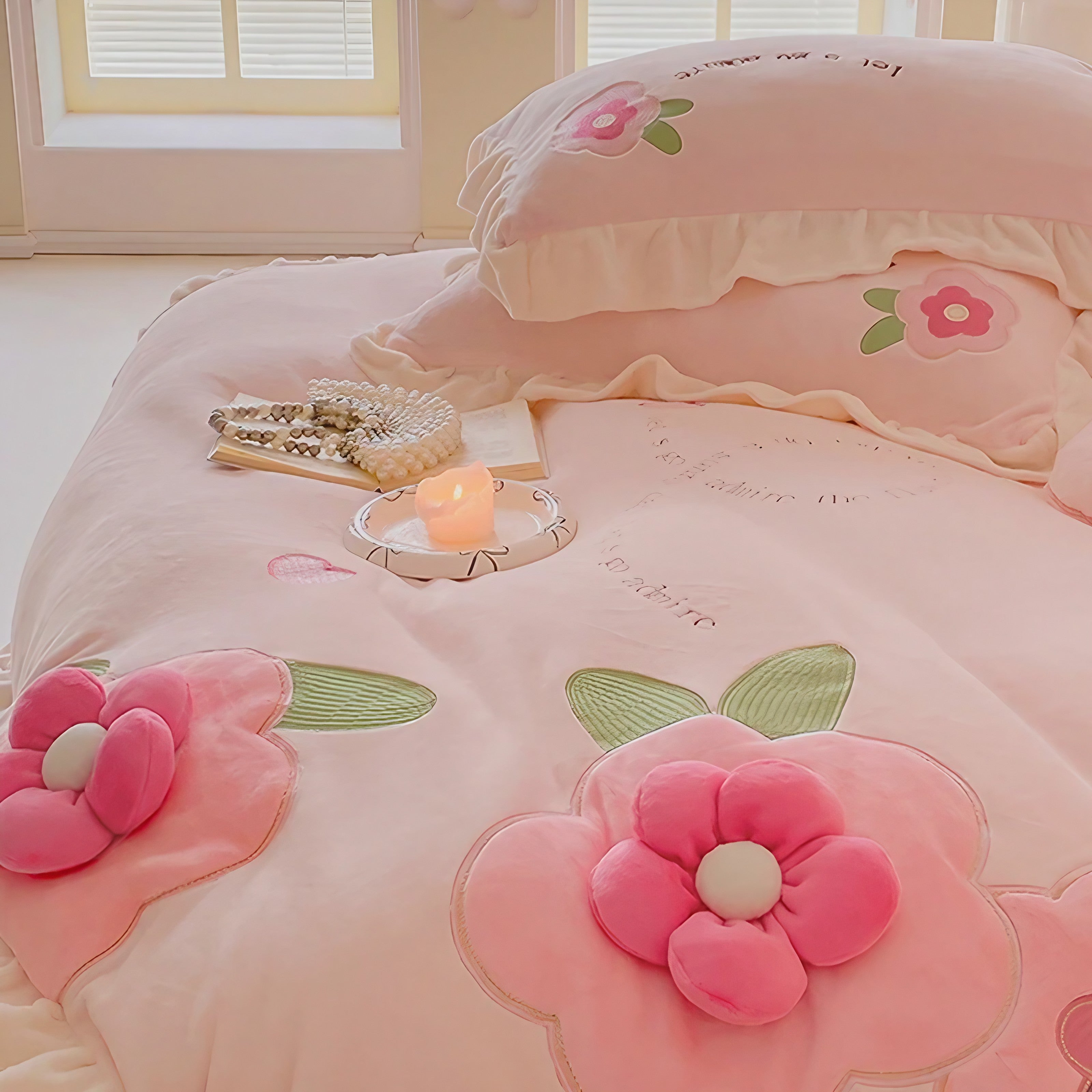 3D Blossom Bedding Set
