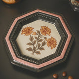 Antique Floral Hexagon Cups