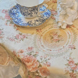 Antique Floral Tablecloth