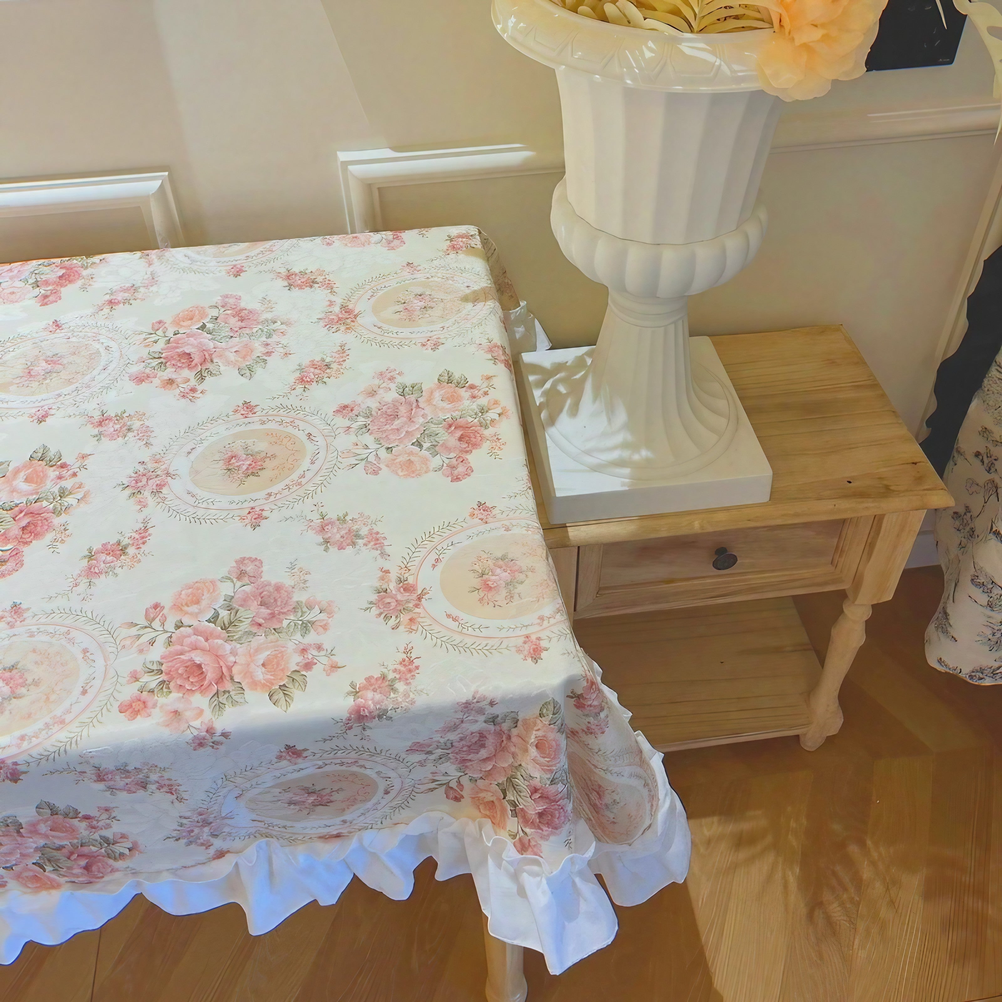 Antique Floral Tablecloth