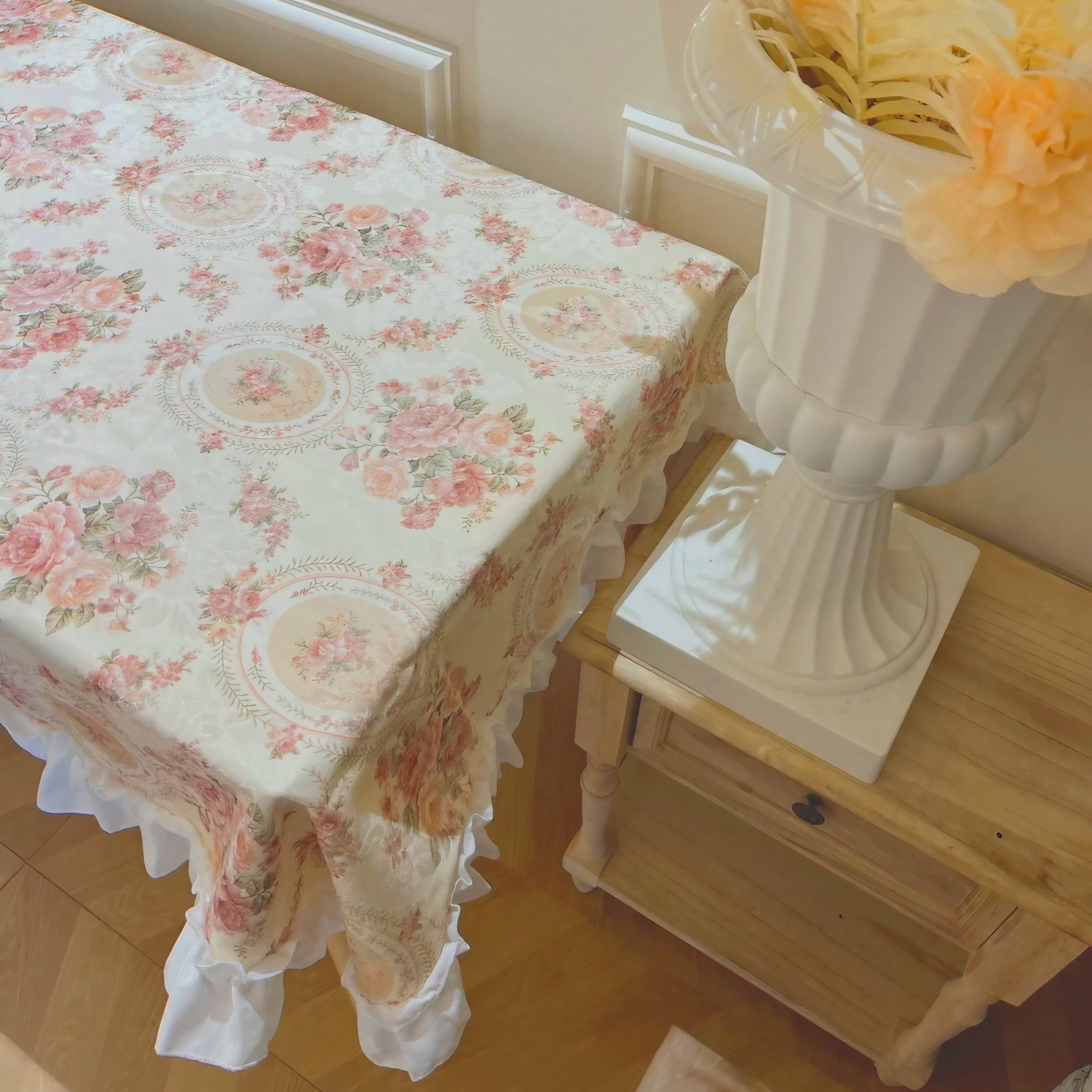 Antique Floral Tablecloth