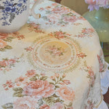 Antique Floral Tablecloth