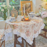 Antique Floral Tablecloth