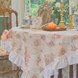 Antique Floral Tablecloth