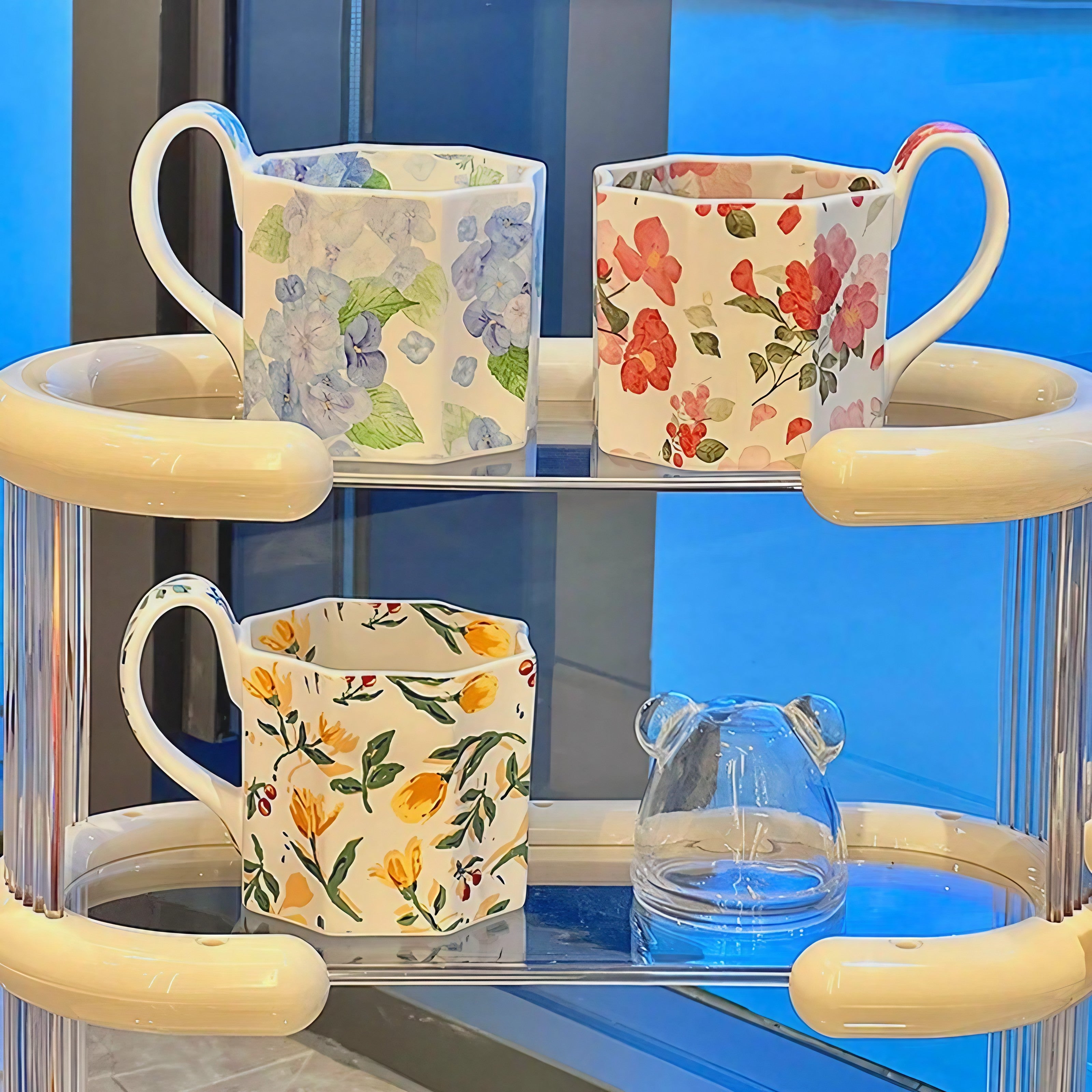 Antique Meadow Mugs