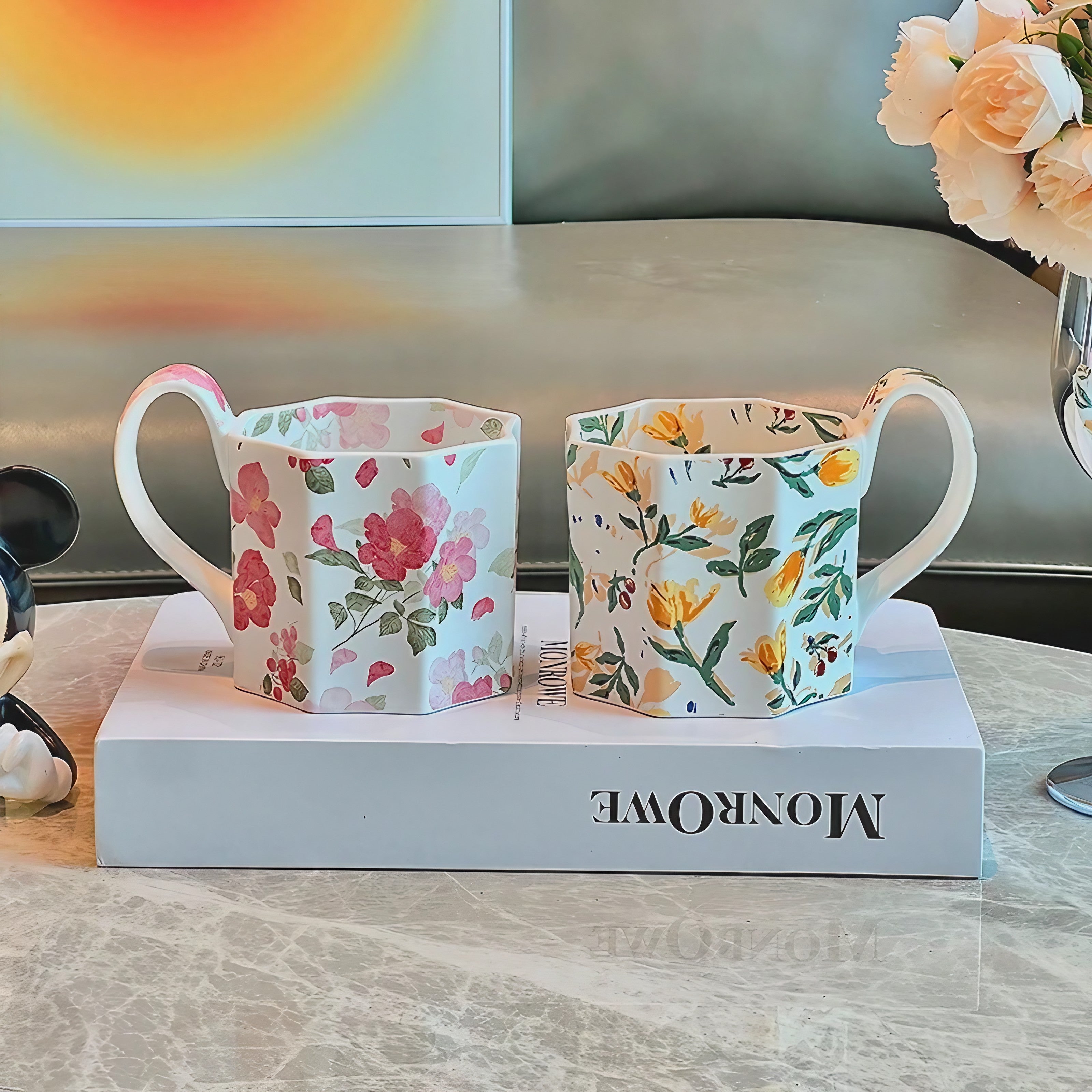 Antique Meadow Mugs