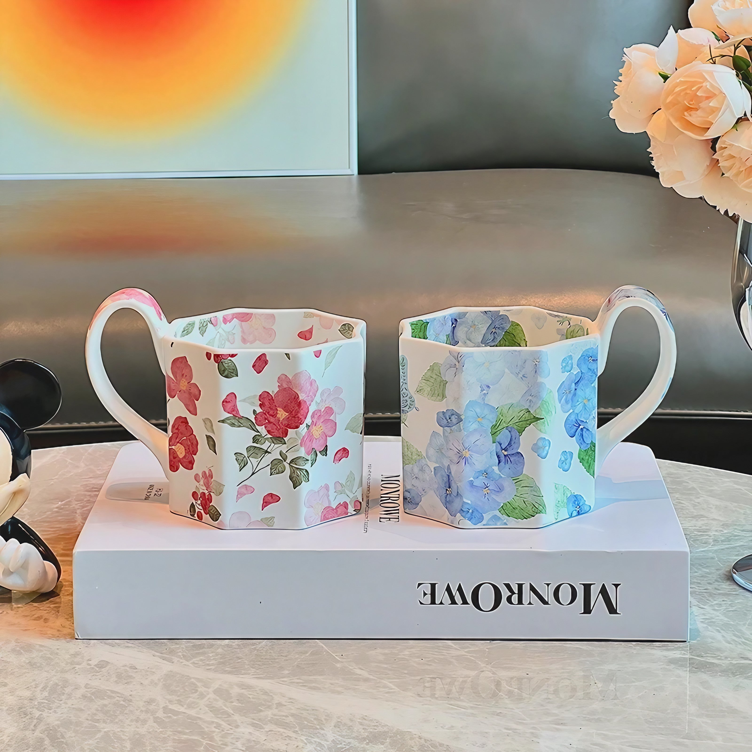 Antique Meadow Mugs