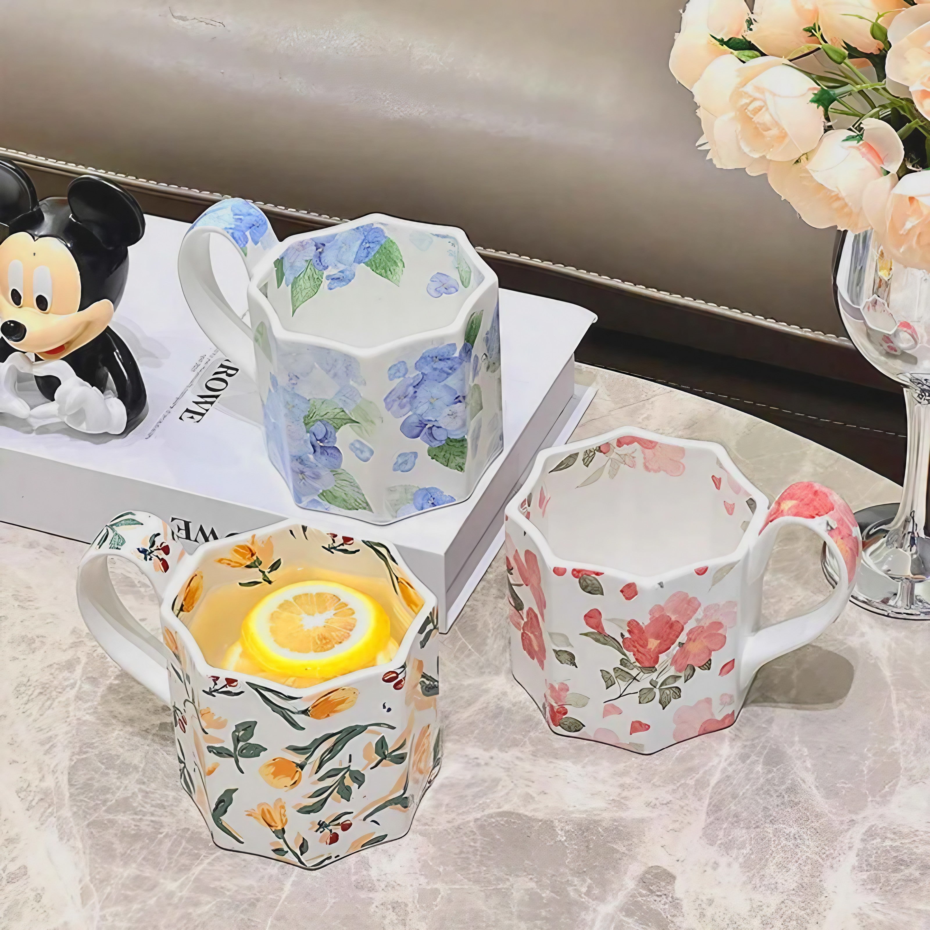 Antique Meadow Mugs