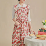 Apricot Garden Ruffle Apron