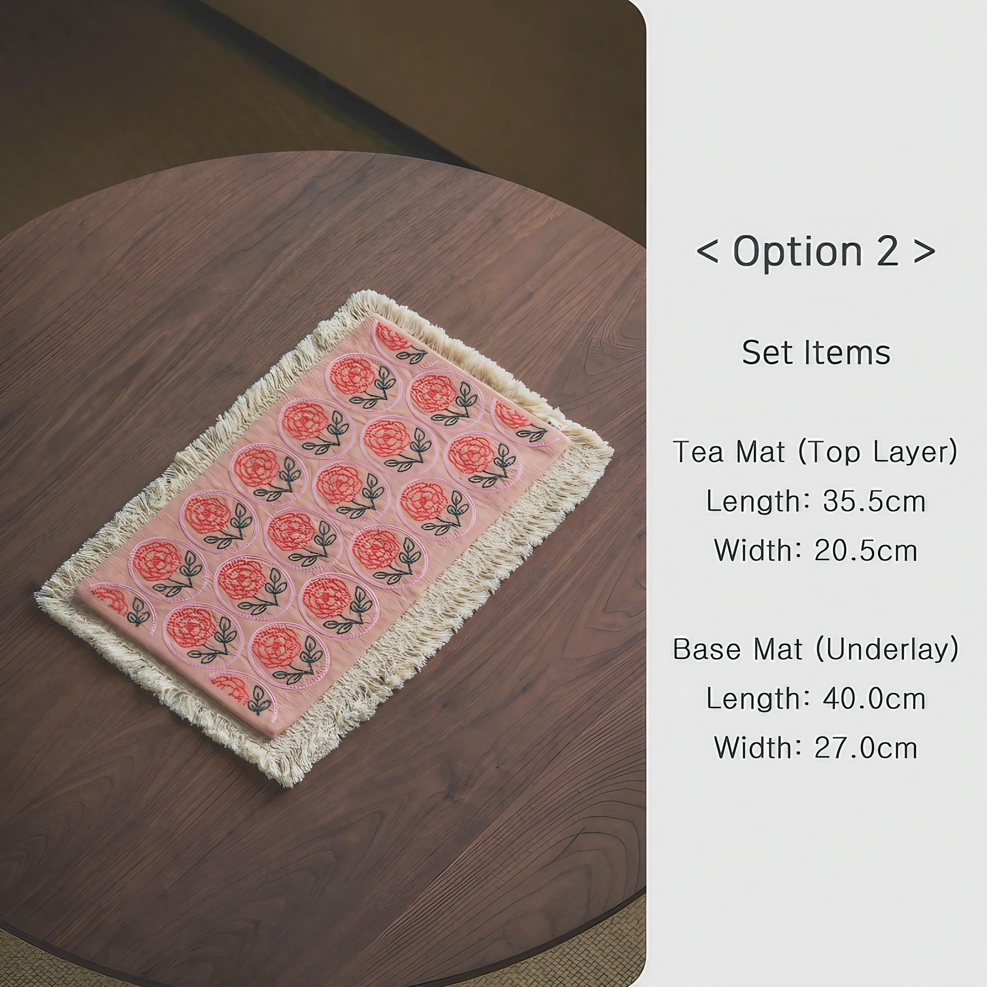 Artisan Rose Boho Tea Mat
