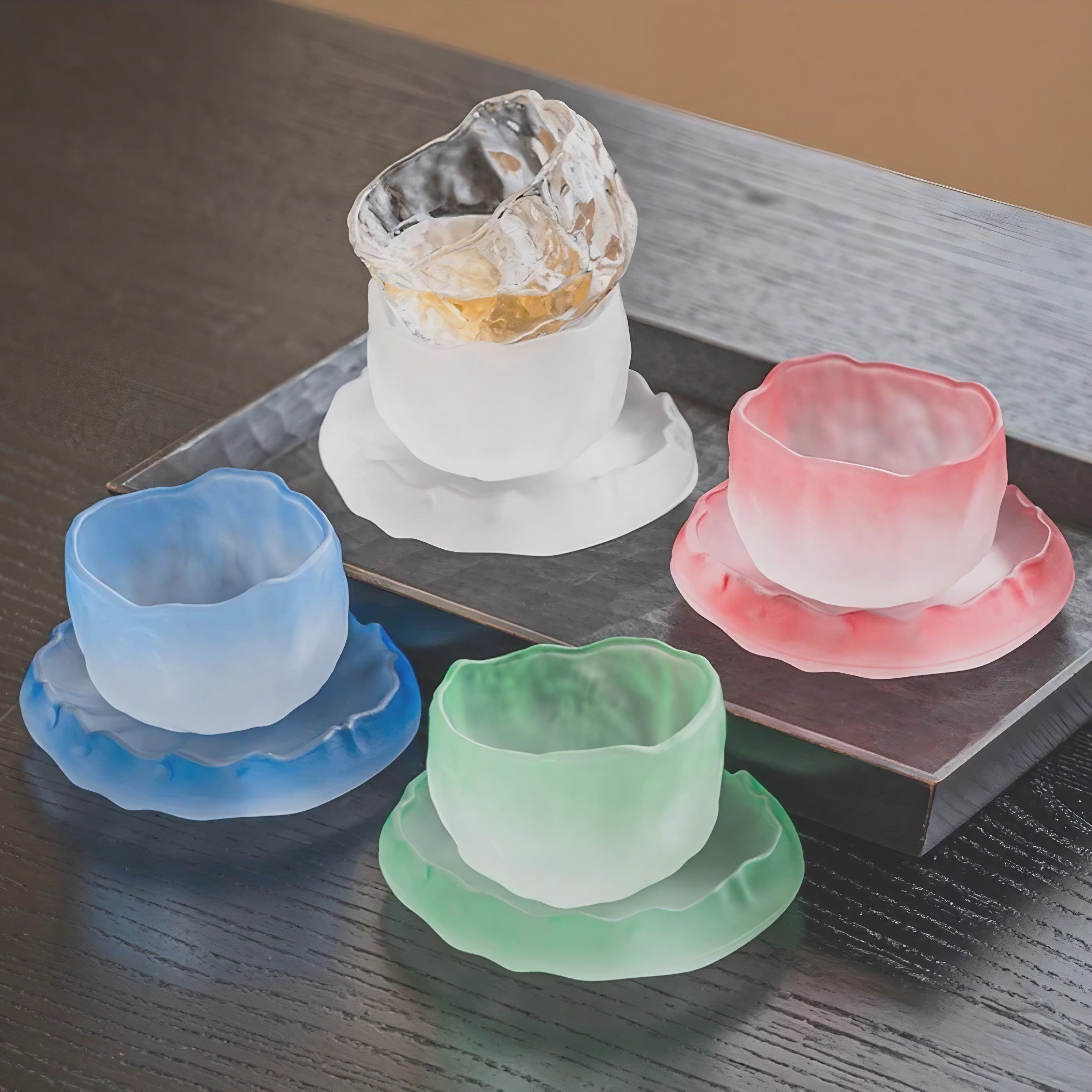 Aurora Ripple Teacup Set