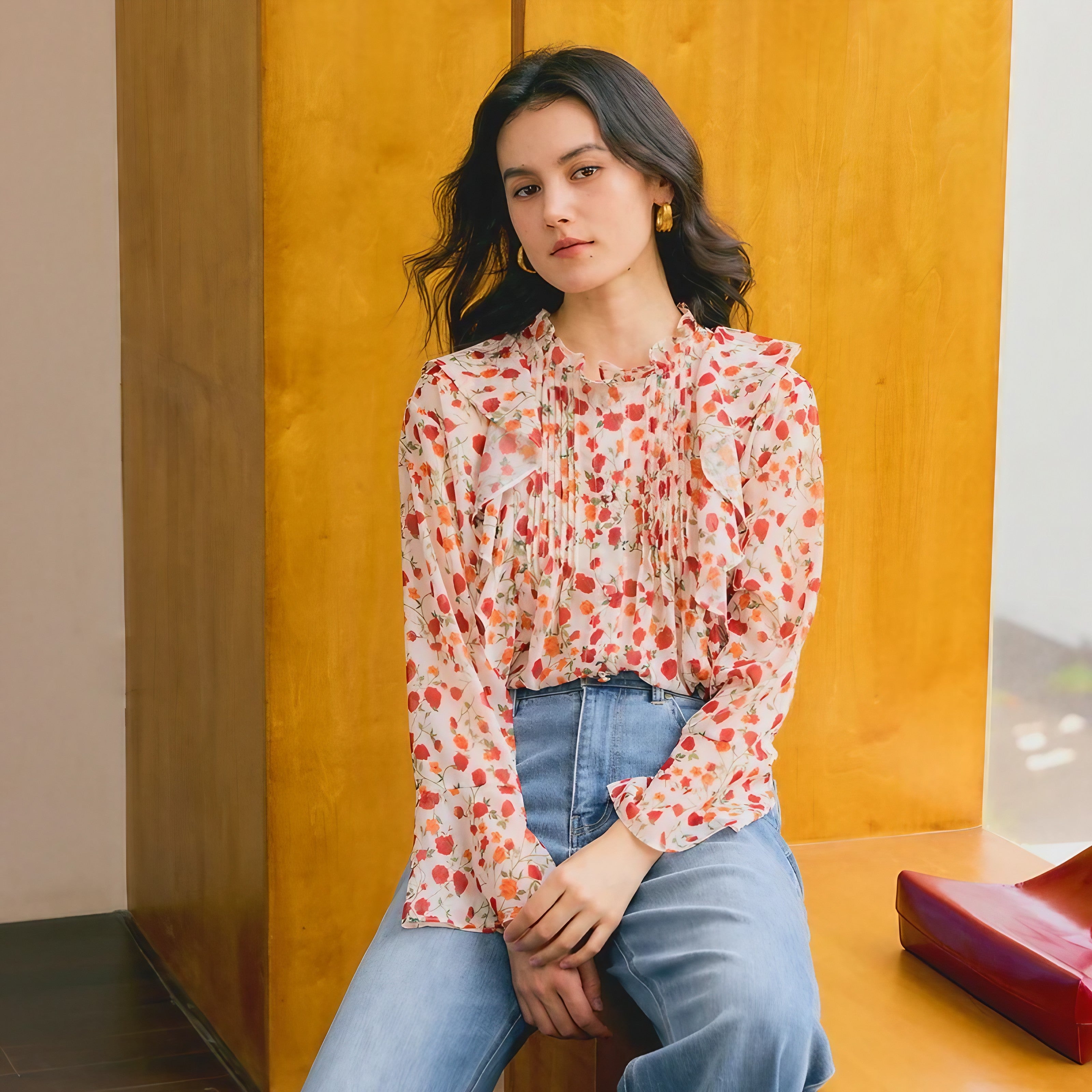 Autumn Ruffle Blouse