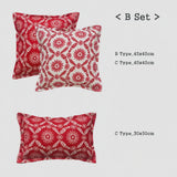 Bohemian Red Pattern Cushion Covers