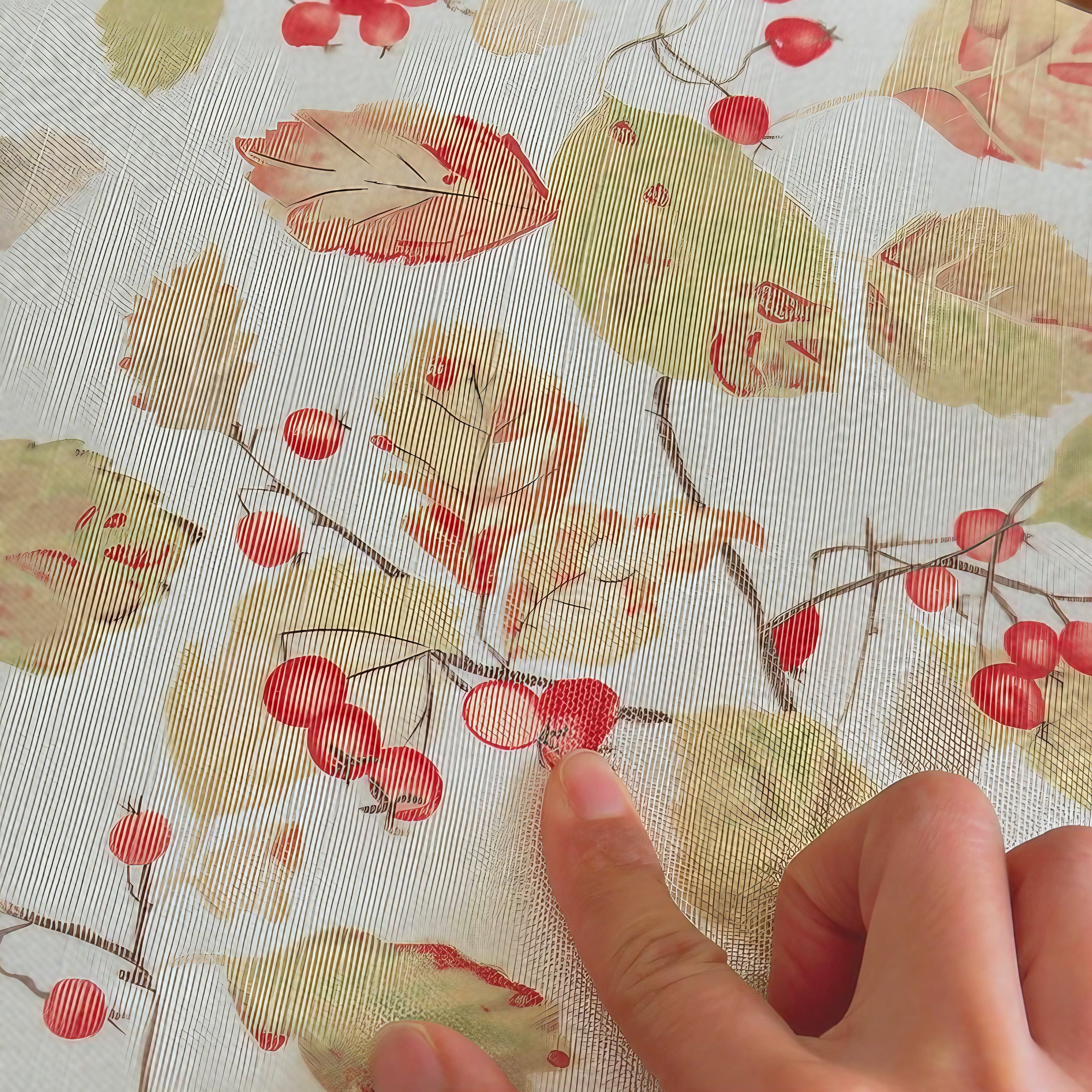 Berry Meadow Chair Cushion